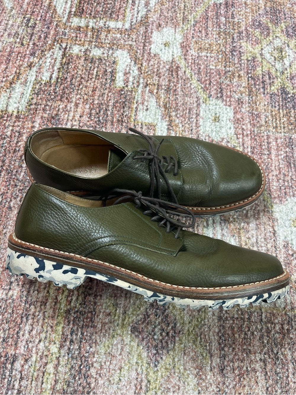 Barney’s New York Leather Oxford Men’s Shoes Size 9